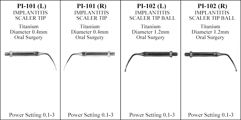 Enac surgical tips PI-101 and PI102
